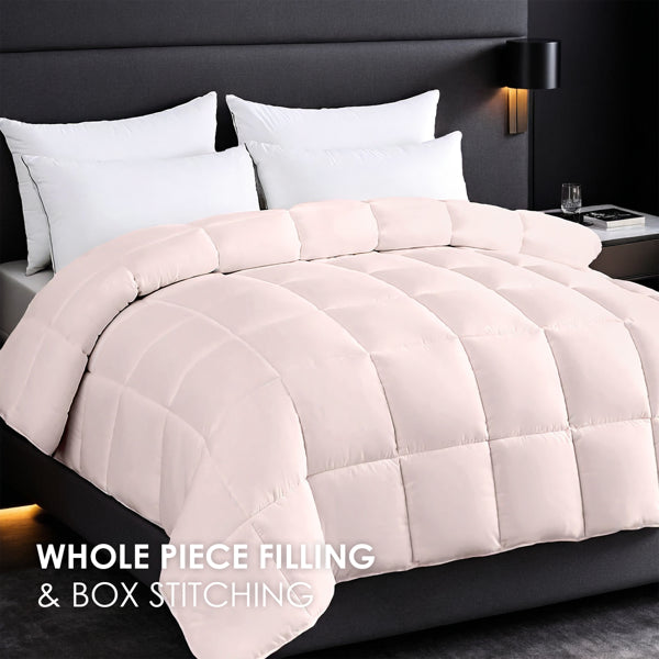 2-Pack Pink Oversized Duvet Inserts. Crafted From Comfortable, Breathable Fabric, These Soft And Fluffy Comforters Feature A Bohemian Design. Ideal For Luxury Hotel And Bedroom Use, They Make A Perfec