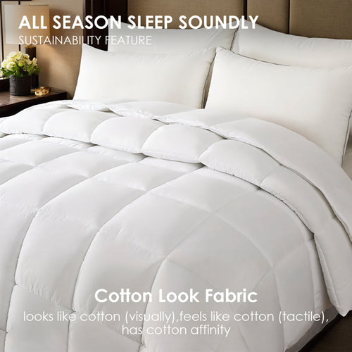 2-Pack Large White Plaid Duvet Inserts. Soft And Comfortable With Skin-friendly Warmth. Suitable For All Seasons - Ideal As A Winter Quilt Or For Spring/autumn Use. Perfect For Premium Homes And Luxur